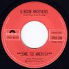 7inch Record GIBSON BROTHERS  Come To America 2065348 POLYDOR 1976 Canada Dance  Electronica Used