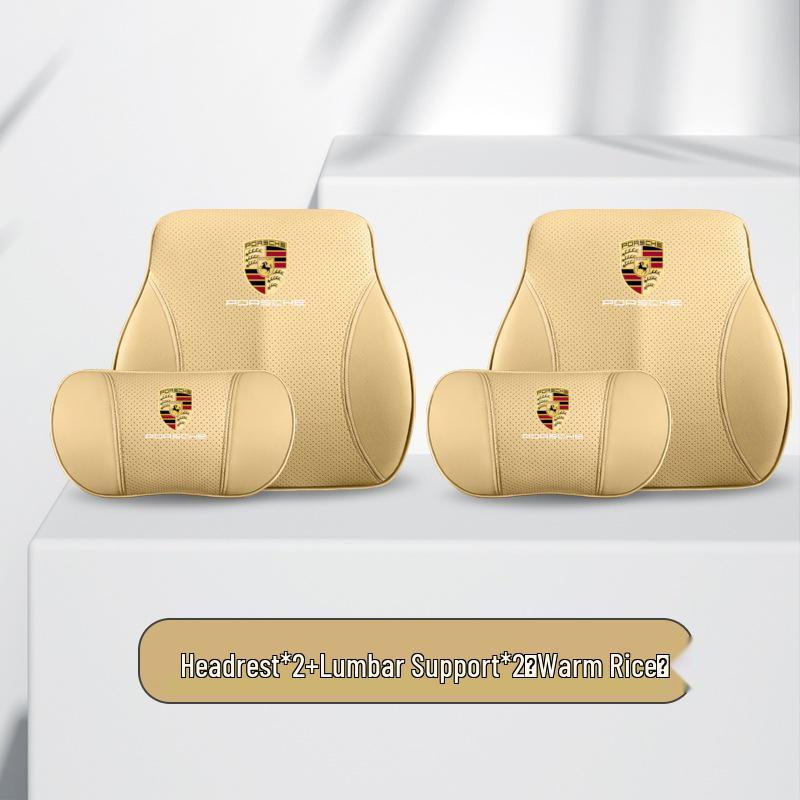 Аксессуары Порше: Подголовники, Поясничные опоры и Предметы интерьера для Cayenne, Macan, Panamera и 718.