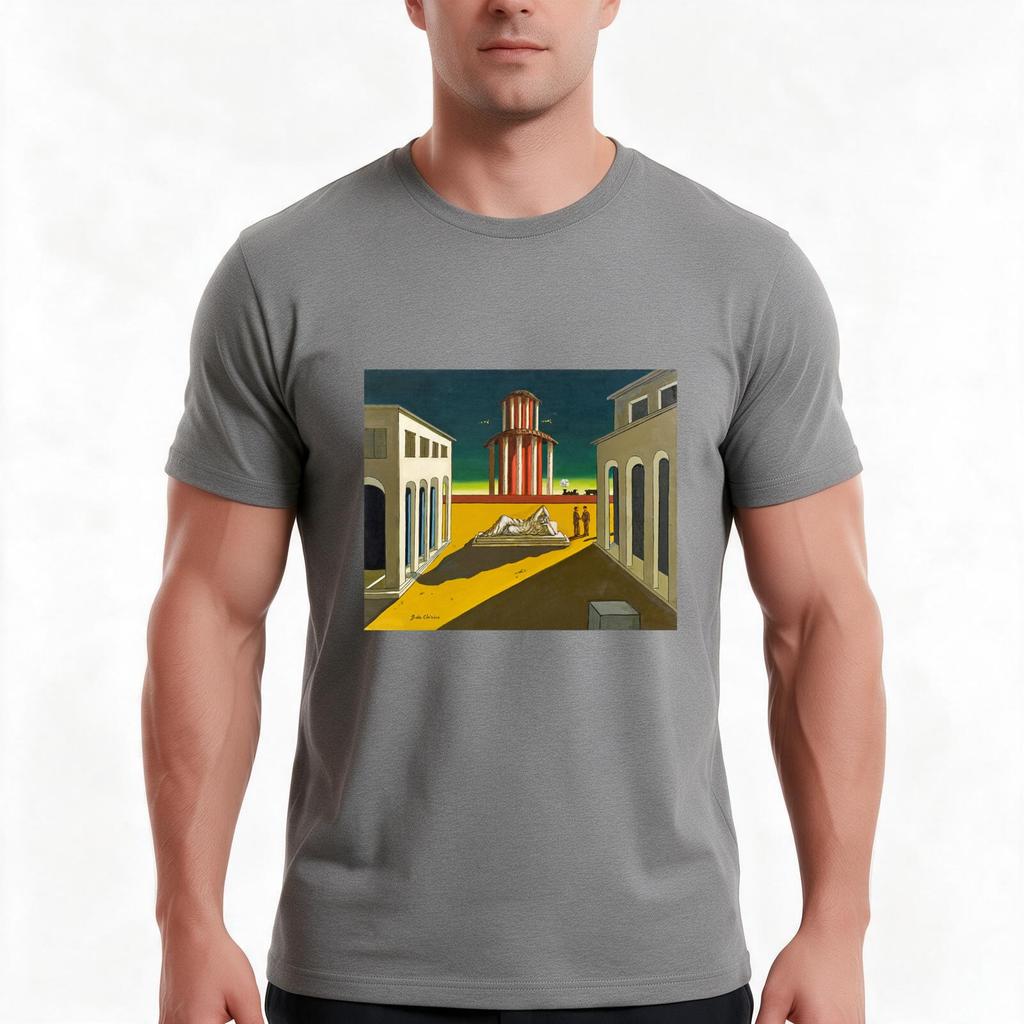 Giorgio De Chiricopiazza Ditalia 1964 Tshirt Summer Casual Cotton Tee Oversized Streetwear Tops Vintage Graphic Print