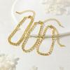 18K Gold-Plated Copper Modern Figaro Cuban Chain Hip Hop Bracelet - Versatile Daily Fashion