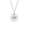 [R4916] - Silver Necklace 'Les Ailes d'Ange' Silver White (rhodium) - 15mm (ceramic)