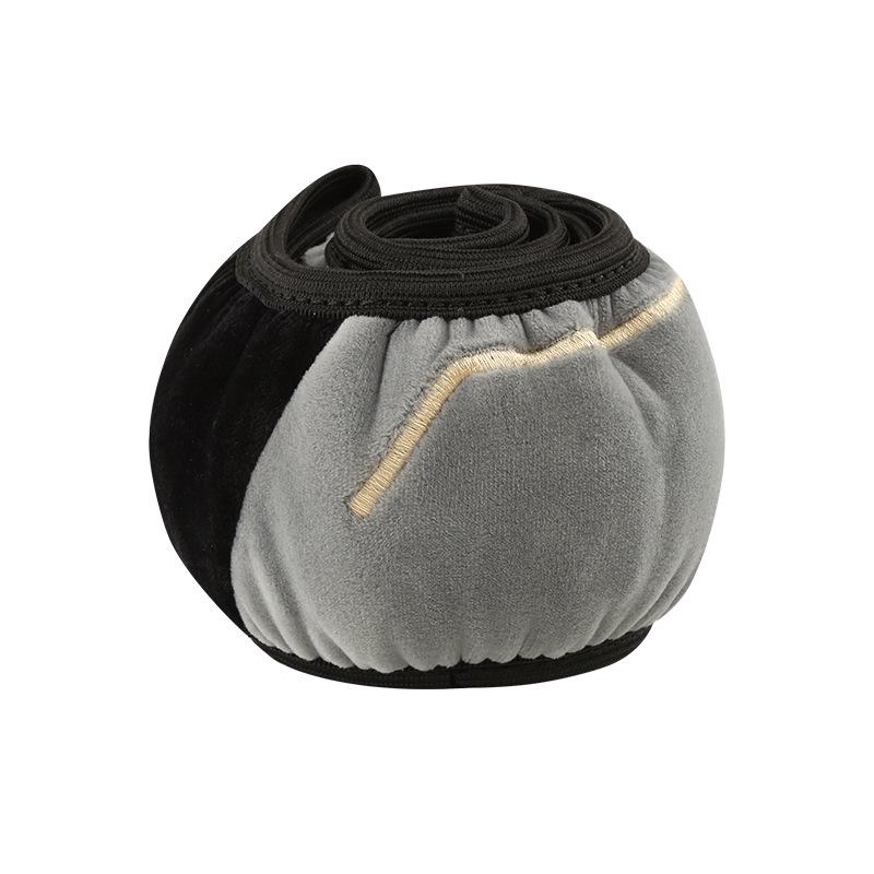 Зимняя оплетка на руль с цветными блоками - Удобная и теплая, универсальная посадка