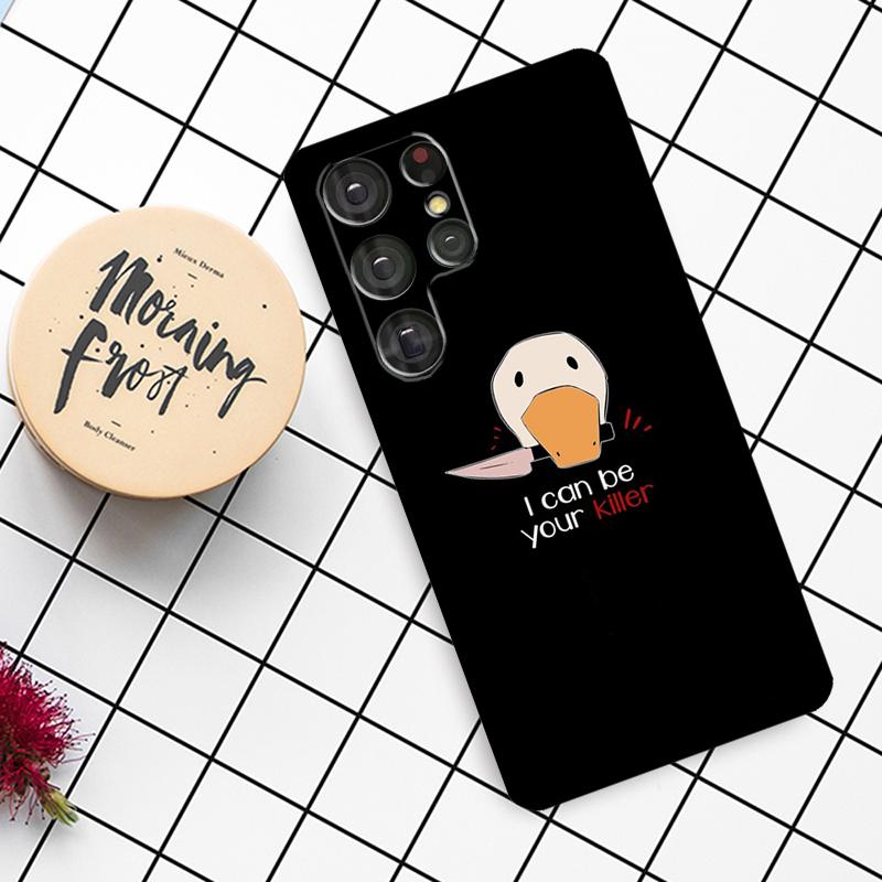 Cartoon Funny Goose Case For Samsung Galaxy S24 FE S21 S22 S23 S25 Ultra S9 S10 Plus S20 FE S25 FE Phone Cover