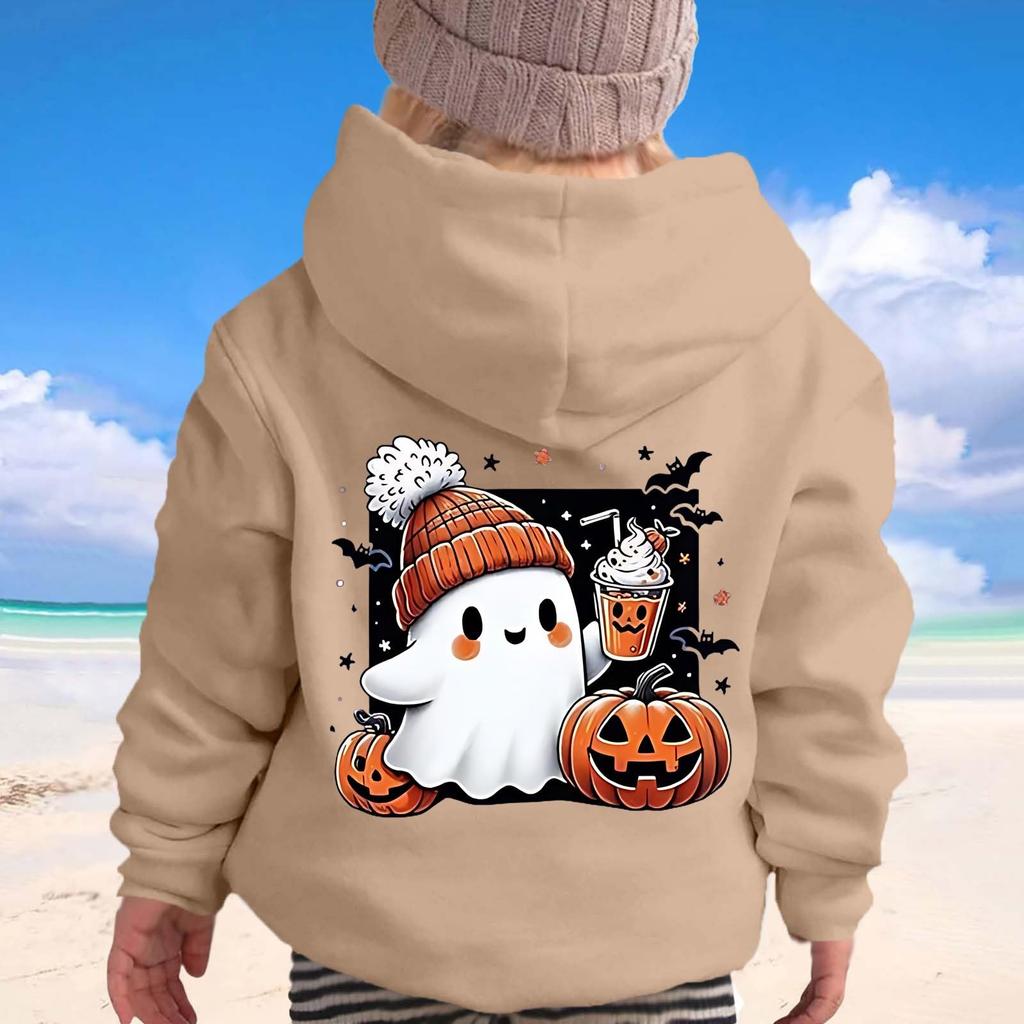 Children's Boys' Fashion Halloween Printed Hoodie Sweatshirt