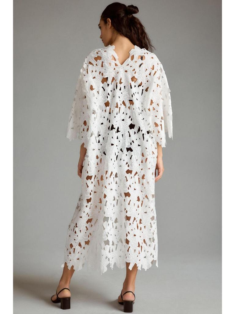 2023 New European & American Casual Loose Beach Vacation Lace Cover-Up Shirt