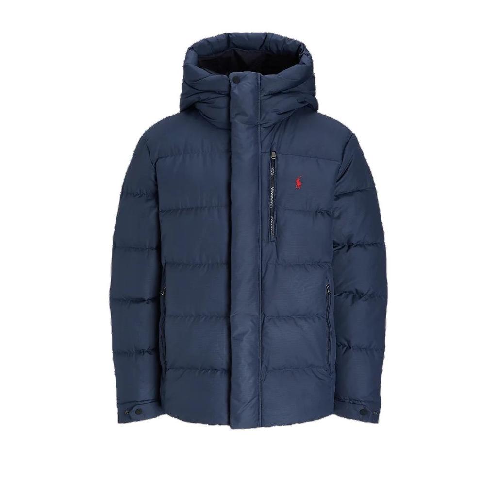 Polo Ralph Lauren Embroidered Pony Hooded Long Sleeve Down Jacket Men Jackets Navy-Blue MNPOOTW16021421