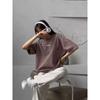 Fashion New Arrival Retro Crew Neck Loose Letter Print T-shirt Loose Letter Printed T-shirt