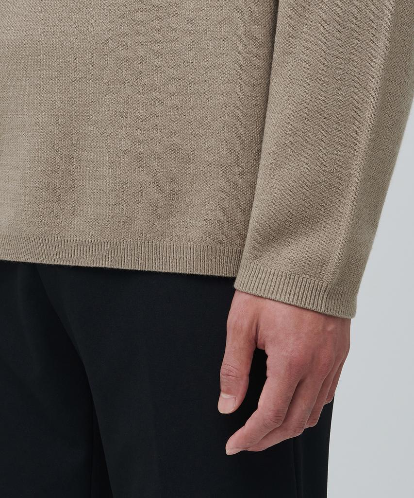 MUSINSA STANDARD Minimal Mock Neck Knit [Beige]