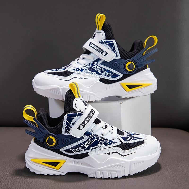 Детские весенне-осенние красивые сетчатые кроссовки для студентов, повседневные кроссовки с мягкой подошвой для маленьких мальчиков, кроссовки для девочек