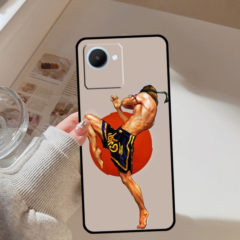 Боксерский бой Муай Тай для Realme C67 C75 C61 C55 C53 C51 C21Y C25S GT 7 Pro 5 6 GT 6T 10 11 12 13 14 Pro Plus Чехол