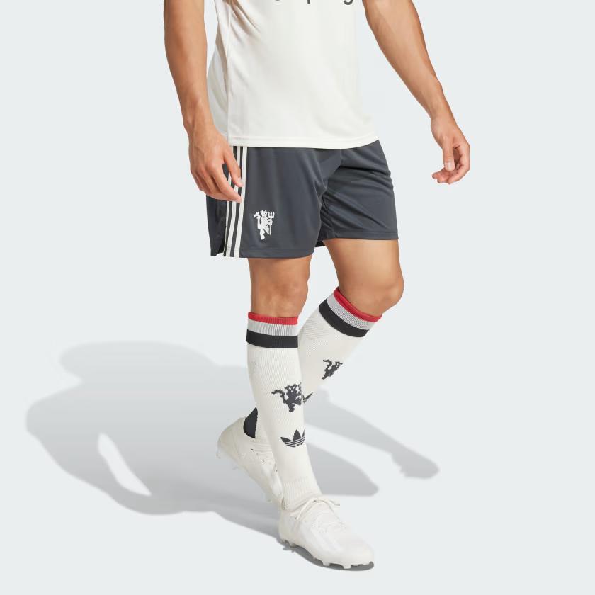 adidas Оригиналы ВЕСНА/ЛЕТО 24 Манчестер Юнайтед 24/25 Футбольные штаны Мужские Угольный IY7807