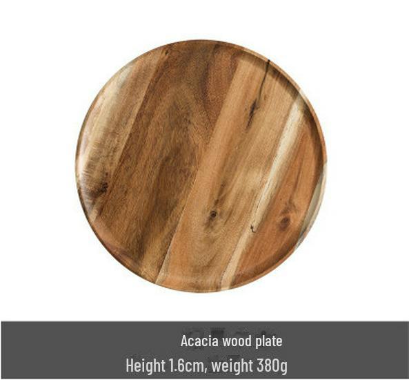 Small Oval Wooden Japanese Style Tray for Desserts and Afternoon Tea, Made of Solid Wood.