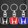 Car Keychain Car Emblem Gift with Key Ring Auto Accessories for Honda Civic Accord CRV HRV Fit Jazz City Odyssey Jade Vezel CRX CRZ