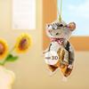 Yousheng 1/5Pcs Mouse Family подвесное украшение для дома, комнатная рождественская елка, зеркало заднего вида автомобиля, 2D, плоский акриловый мультфильм, крыса, животное, подвесное украшение