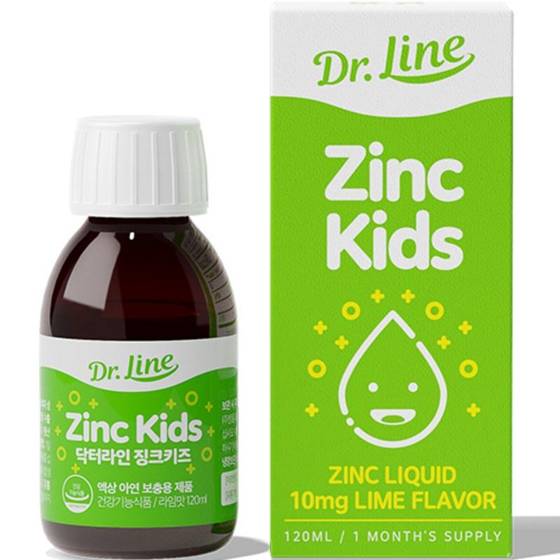 Dr. Line Zinc Kids Liquid Zinc Lime Flavor, 120ml, 1 unit