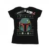 Womens/Ladies Boba Fett Christmas Cotton T-Shirt