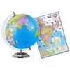 Educational Globe - 10 Inch Height Metal Base With India Political Map (70 X 100 Cm) - World Globe for Home and Office Decor, Gift Item,