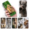 Cute Little Tiger Phone Case For Xiaomi Redmi Note 11 10 9 8 Pro 11T 5G 10T 10S 9S 9T 9i 9C 9A 8T Soft TPU Black Cover Funda