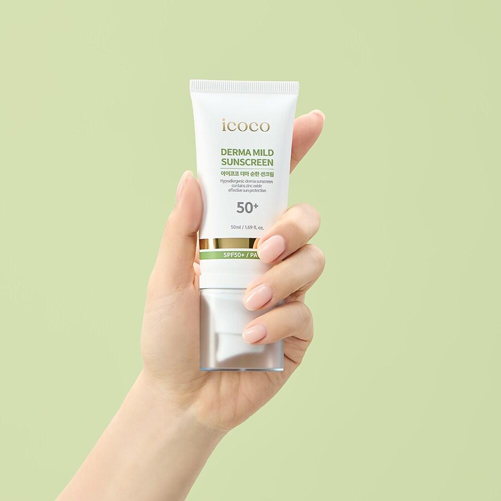 Мягкий солнцезащитный крем Icoco Derma 50 мл (SPF50 +)