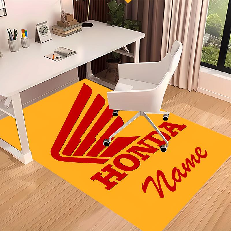Custom personalization Honda Logo Print Area Rug - Soft, Washable Non-Slip Indoor Mat,Living Room,Home&Office Decorative Rug