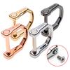 D Shape Mini Lock Buckles Keyring Car Buckle Outdoor Edc Tool Horseshoe Buckle