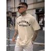 Летняя мужская хлопковая футболка California West Coast Tops Tees Мужская модная рубашка с коротким рукавом с буквами Harajuku Streetwear