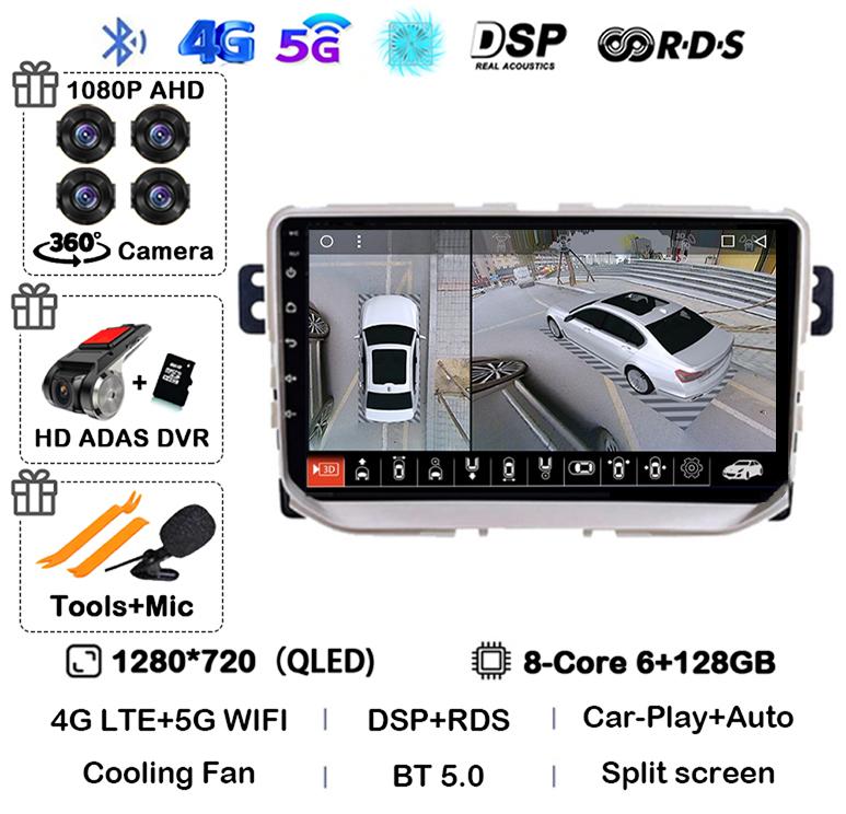 Android 14 Carplay Auto для Great Wall Haval H2 2014 2015 2016 2017 2018 Автомобильный Радио Мультимедиа Стерео Видео Плеер GPS Головное Устройство