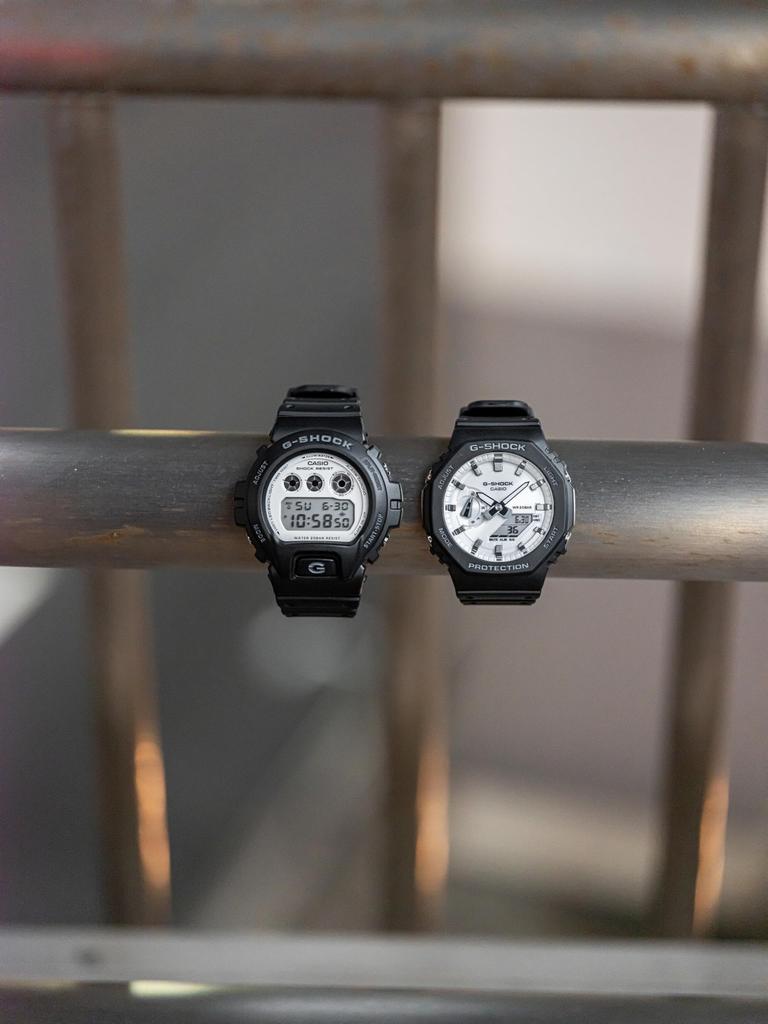 Часы и блестящие белые серии Black [Casio] G-Shock []Black DW-6900WD-1JF Мужские