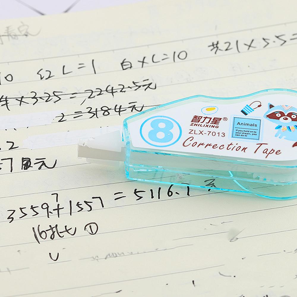 1 шт. Милые животные из мультфильмов, корректирующая лента, канцелярские принадлежности для офиса и школы