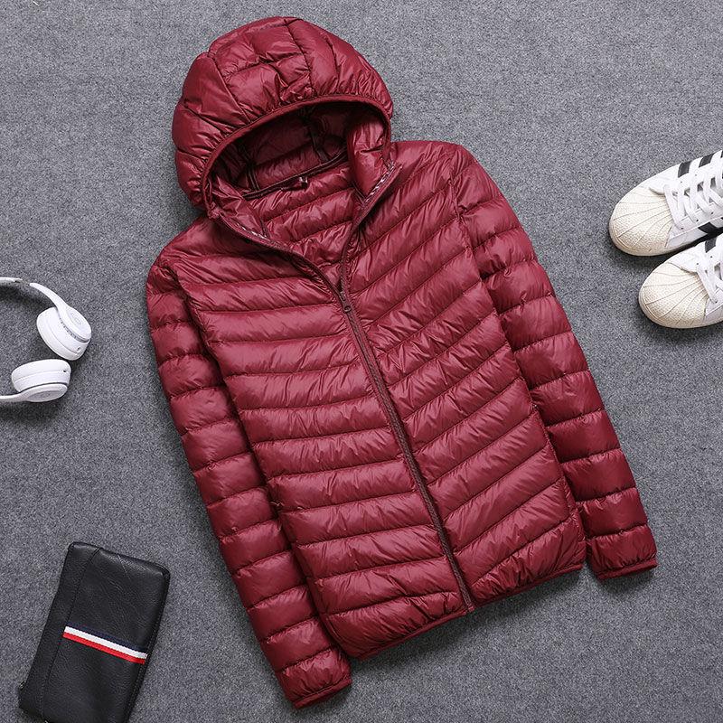 Men's Korean Style Slim Hooded Winter Down Jacket
