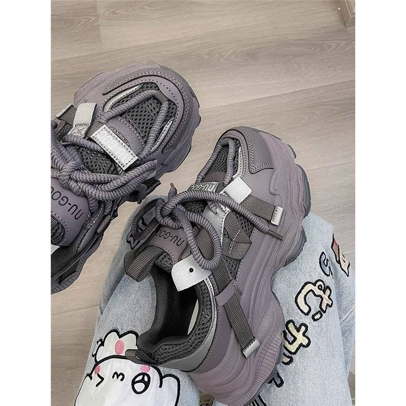 Women's Thick Soled Mesh Breathable Casual Sports Shoes