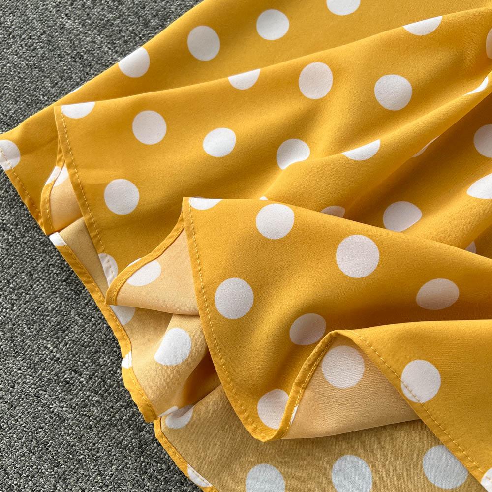 RUGOD Маленькое шифоновое платье Fresh Mori Super Fairy, темпераментное платье с V-образным вырезом, среднее и длинное платье феи Platycodon, платье для французского чая-брейка