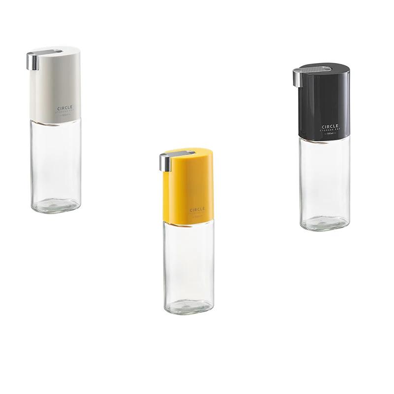 500ml Glass Oil Bottle Automatic Opening Olive Oil Condiment Container Gravity Soy Sauce Vinegar Dispenser Kitchen Tools