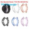 Защитный чехол для Garmin Fenix 7 7S 7X Pro Solar 6 6S 6X Pro TPU Прозрачный протектор Ремешок для смарт-часов Силиконовая накладка-бампер