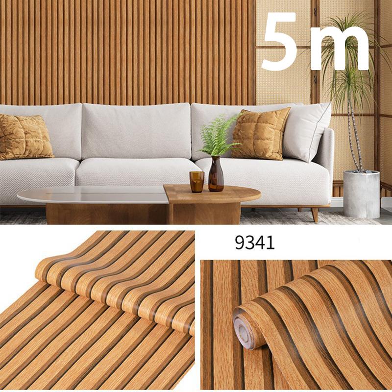 0,45 м водостойкие полосатые ПВХ обои с защитой от обрастания, наклейка для гостиной, кухни