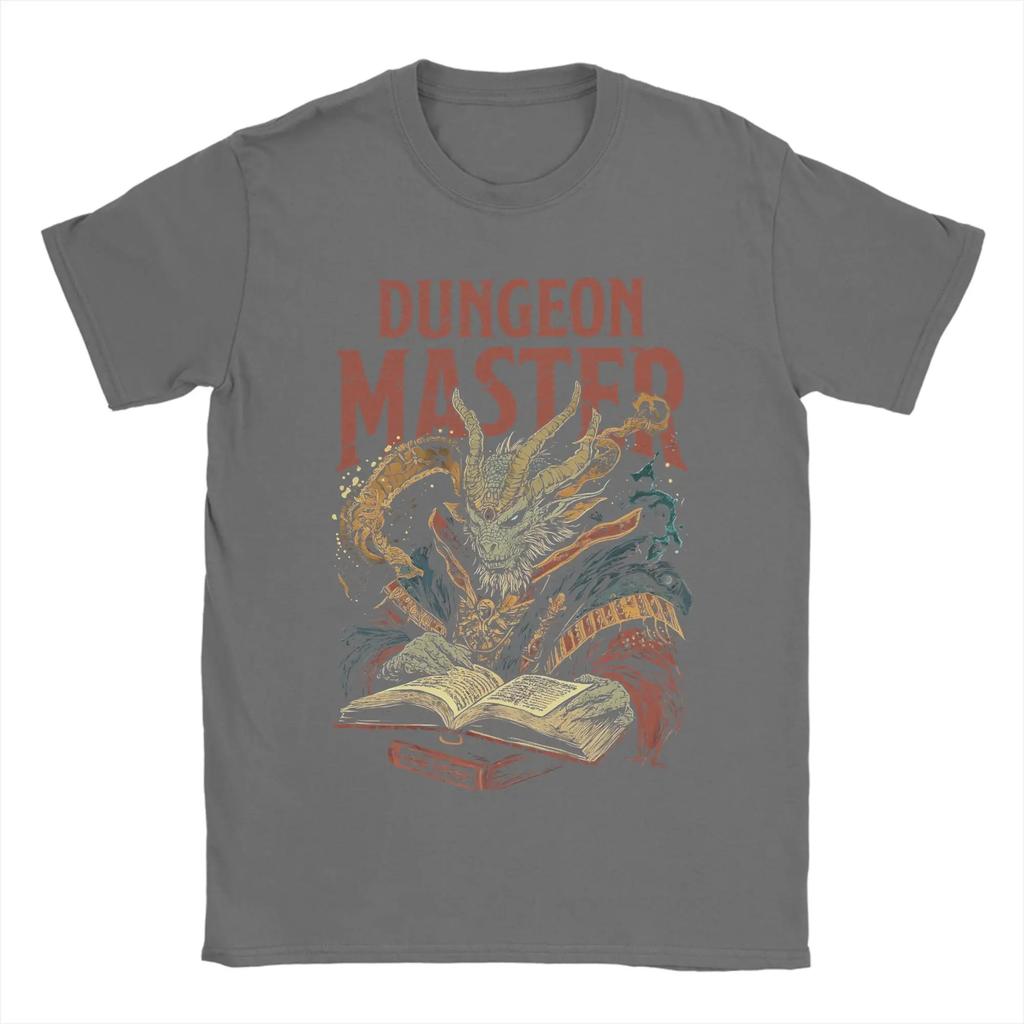 Летняя Мужская Женская Dungeon Dragon DnD Мастер Футболка Хлопковая Одежда Ретро Футболка с Круглым Вырезом Футболка Уличная Одежда