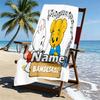 Custom Name Personalized Bamse Print Beach Towel, for Trip Camping Beach Party Home Decor, Birthday Gift for Family & Friends