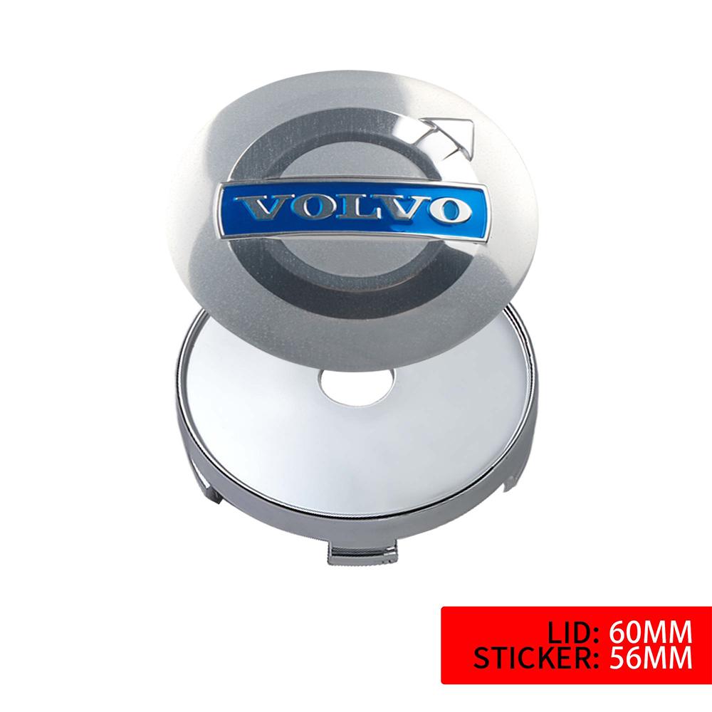 4pcs/set 56/60/64MM Car Wheel Center Caps Hub Sticker Covers For Volvo T6 AWD C30 C40 C50 C70 S40 S60 S70 S80 S90 V40 V50 XC90