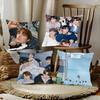 Kpop T-Tws Искрящаяся Синяя Наволочка Квадратная Подушка Спальня Диван Досуг Удобная Подушка Автомобиль Домашний Декор