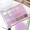 20 Colors Korean Eyeshadow Palette Low Saturation Eye Shadows Purple Matte Long Lasting Waterproof Glitter Eye Shadow Eye Makeup Pearly Shiny Cosmetic