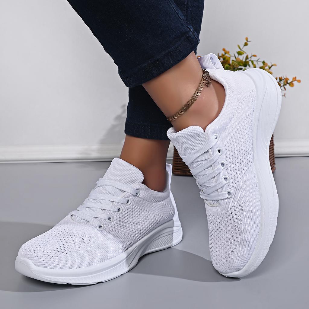 Spring and Autumn Elegant Lace Up Sexy Running Sports Casual Shoes Fashionable Women's Shoes