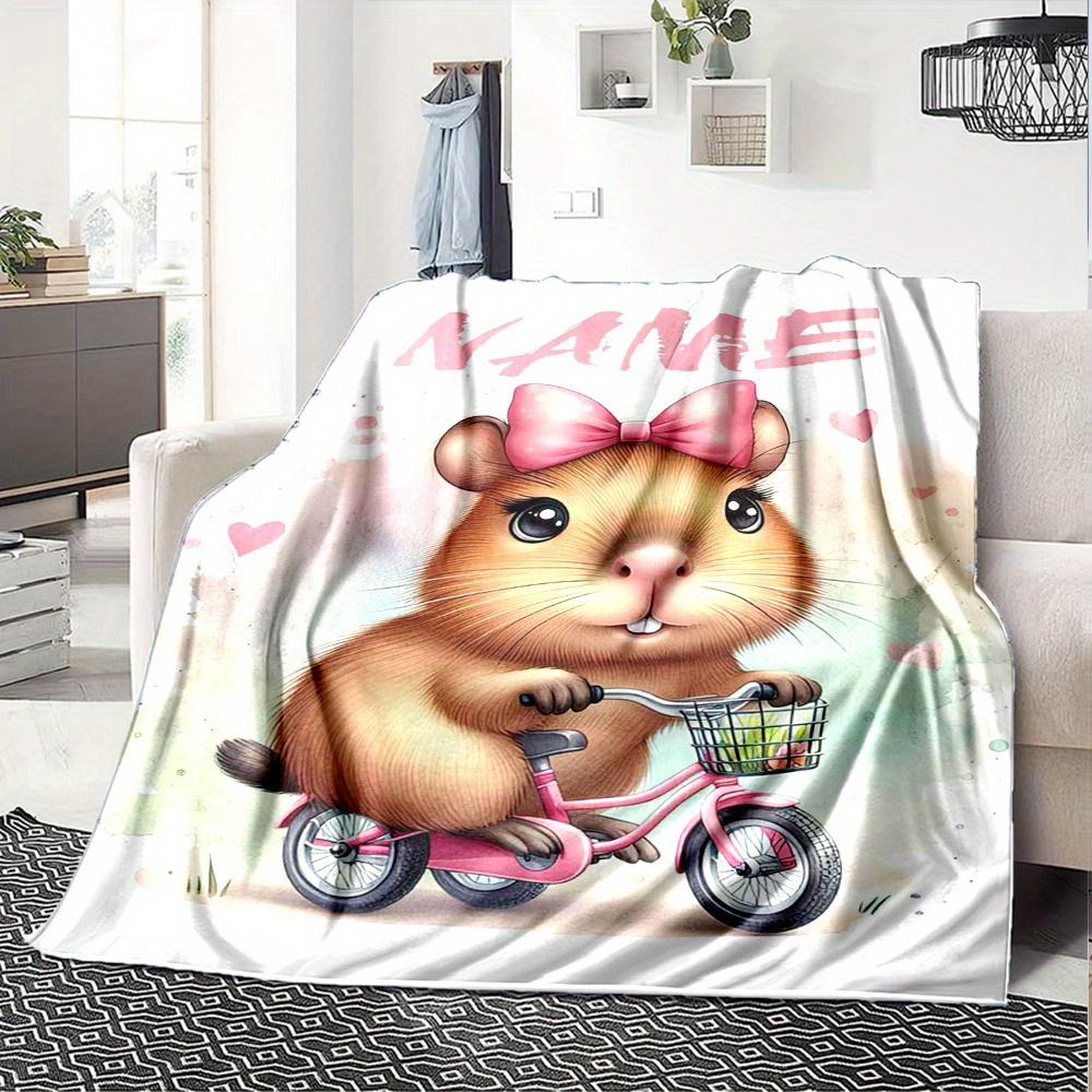 Cute Dog In Pocket Design Home Blanket Gift For Pet Loverst60
