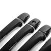 Decoration Car Door Handle Cover For Toyota Venza 2008~2017 AV10 Glossy Black Pad Sticker Overlay Styling Accessories
