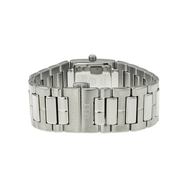 Tissot Женские часы T02 с кварцевым механизмом 31,6 мм Белый циферблат Корпус из нержавеющей стали Браслет из нержавеющей стали T090.310.11.111.00