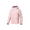 Athletics Solid Color Letter Logo Print Hooded Goose Down Sports Warm Windproof Down Jacket Women Jacket Tea-Plum-Pink A11W246909F-PK