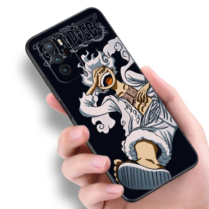 Luffy's Gear 5 аниме черный силиконовый чехол для телефона Xiaomi Redmi Note 10 11 11S 12 13 4G 8 9 11T Pro 5G Plus 8T 9S 10S 12S