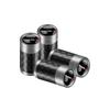 ARE4  4Pcs Car Metal Carbon Fiber Wheel Tire Valve Tyre Dust Caps Badge For Nissan GTR Nismo X-trail Qashqai Leaf Note Juke Sentra