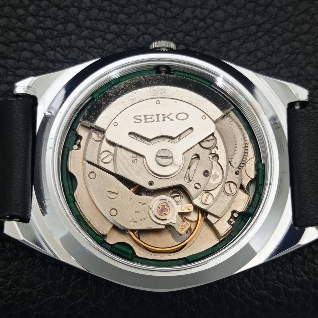 JAPAN VINTAGE REFURBISHED SEIKO 5 AUTOMATIC 6309A MENS WHITE WATCH a442609-1
