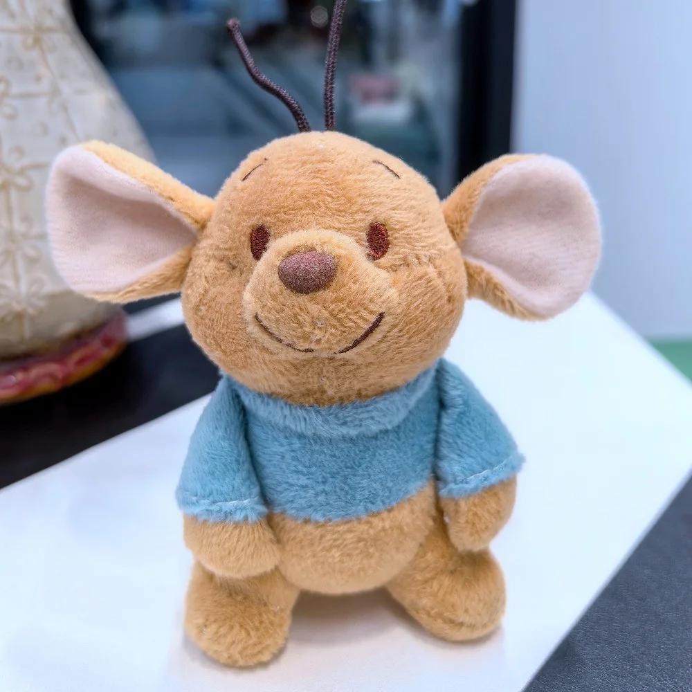 10cm Cartoon Roo Mouse Plush Toy Japanese Style Mouse Doll Bag Pendant Stuffed Animal Movie Figure Plushies Birthday Gifts Girl