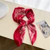 Cashew Nut Simulation Silk Printed Silk Scarf Small Square Scarf Premium Shawl Sunscreen Neck Scarf Headscarf Scarf New